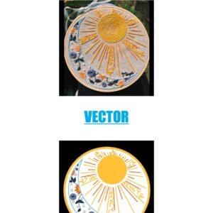 Sun & Moon Floral Emblem