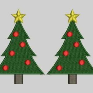 Twin Christmas Trees