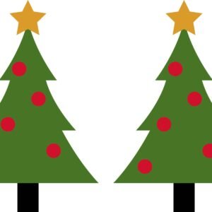 Twin Christmas Trees